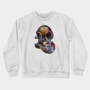 Cool Rusty Steampunk Diver's Helmet Crewneck Sweatshirt